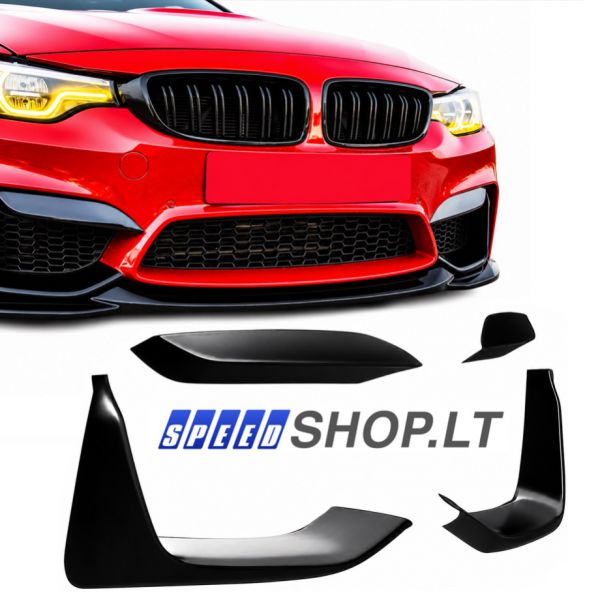 BMW M4 F82 M3 F80 priekinio bamperio apdaila spoileriai